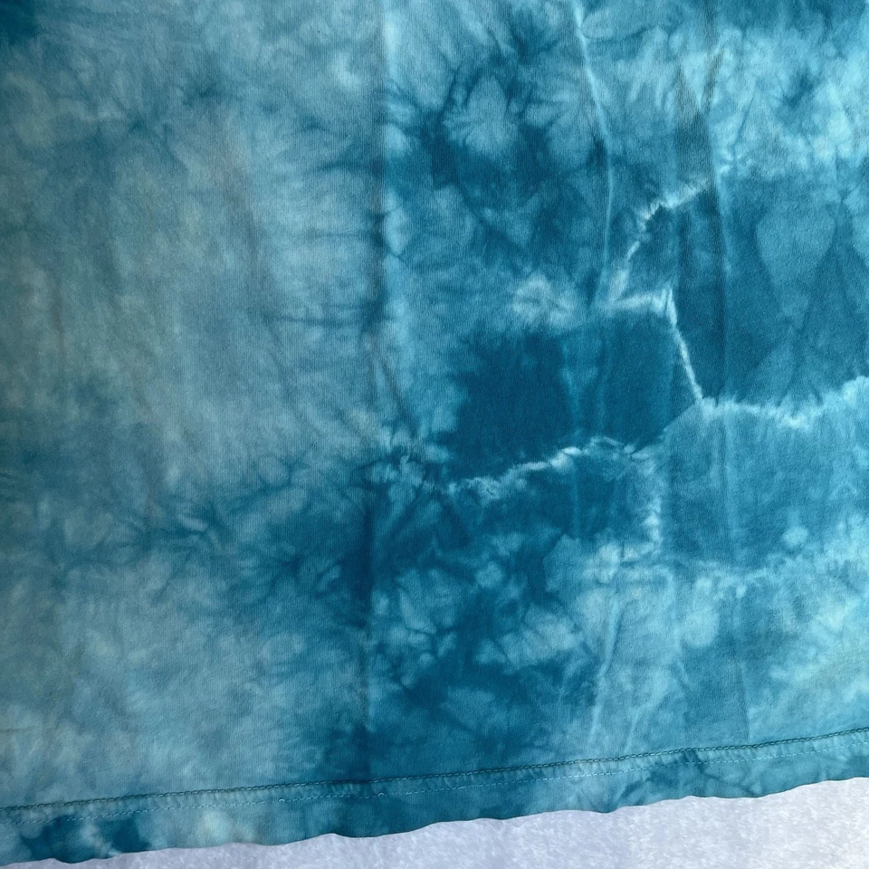 RipNdip Lord Nermal Tee Shirt Sz M Blue Washed Pocket T-Shirt Tee Tie Dye FLAWS - Image 4 of 4