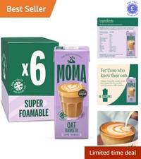Creamy  Oat Milk - 6 x 1L - Perfect for Delicious Lattes and Iced Drinks