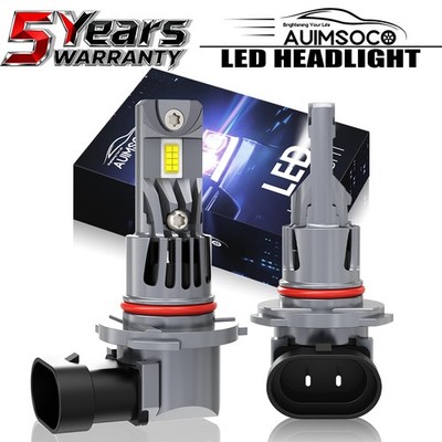 For GMC Sierra 3500 HD 2015-2016 LED Headlight 9012 Bulbs High / Low Beam Kit