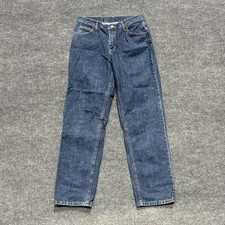 Wrangler Jeans Womens 18 X 33 Blue Medium Wash High Rise Straight Cotton Denim