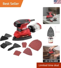Corded Multi-Function Detail Sander with Dust Box & 3 Attachments - SR232301