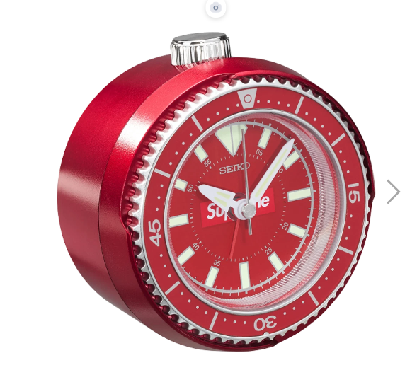 Supreme x Seiko Mai Alarm Clock Red 25SS Collection Authentic New