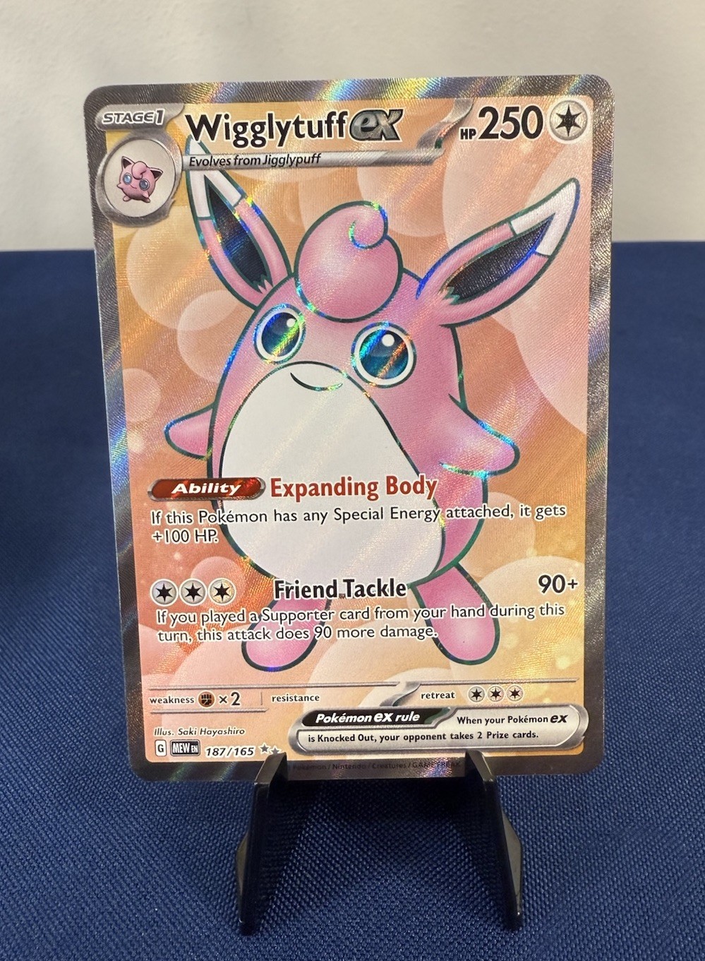 Wigglytuff ex 187/165 Ultra Rare Scarlet & Violet 151 NM