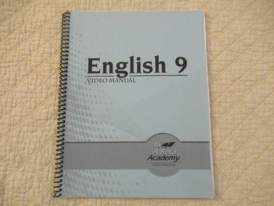 A Beka Academy English 9 Video Manual Teacher Booklet (Spiral Bound)