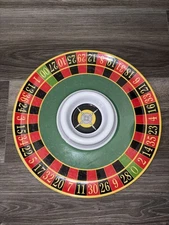 Roulette Wheel 13" Dia. excellent chip and dip tray for gambling night