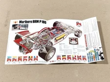 Vintage Marlboro BRM P180 Race Car Cutaway Picture Advertisement 