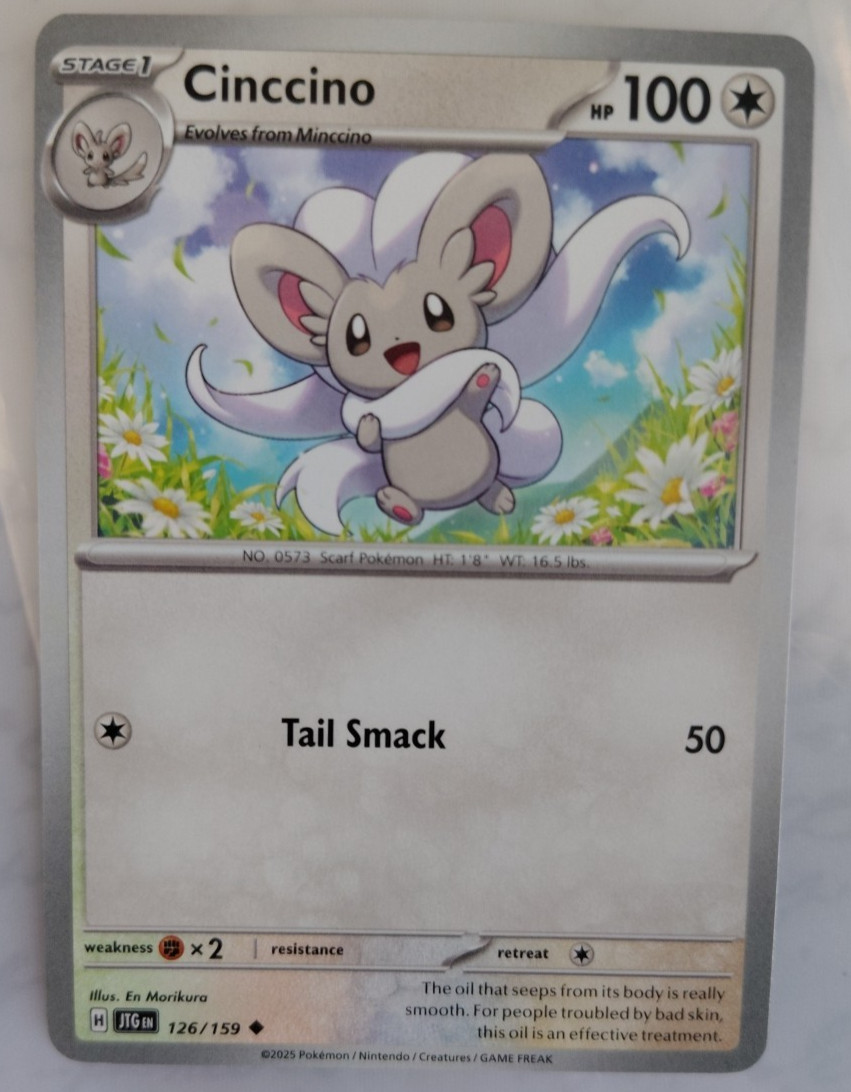 Cinccino 126/159 Journey Together Uncommon Pokémon Card