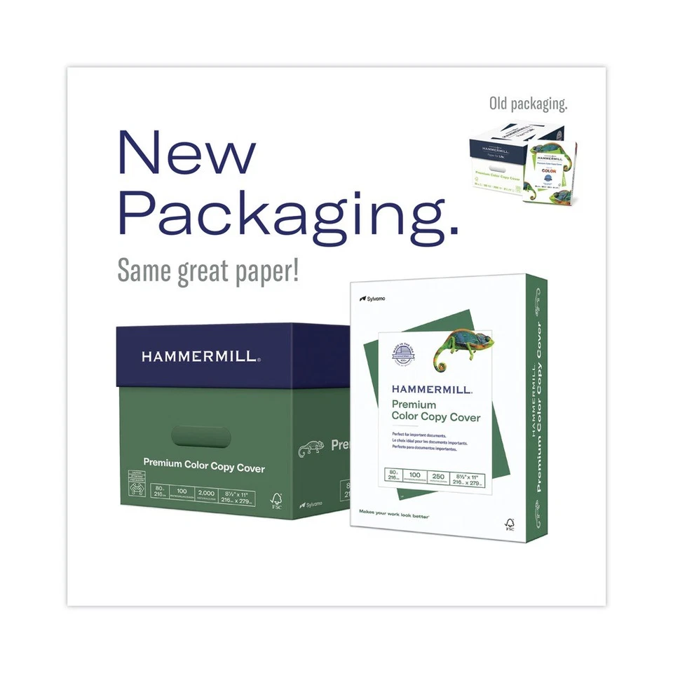 Hammermill 120037 17 in. x 11 in. 100 Bright Color Copy Cover (250/Pack) New - Image 2 of 4