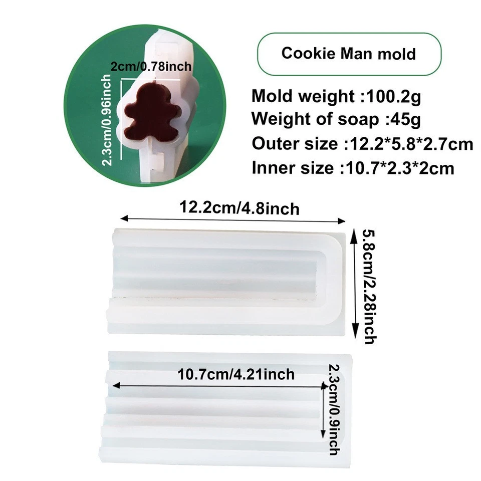 Christmas Tree Silicone Mousse Sandwich Tube Mold DIY Handmade Soap Tube Mould - Image 3 of 4