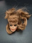 Vintage Barbie Clone Doll Head, Green Ears, Missing Earring