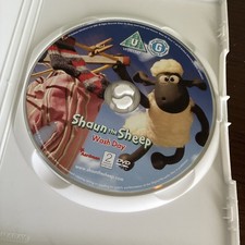 Wallace & Gromit Shaun The Sheep Dvd Wash Day + McDonalds Wheel Barrow toy 