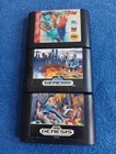 Sega Genesis 3 Game Lot Earthworm Jim, Super Thunder Black, Streets Of Rage