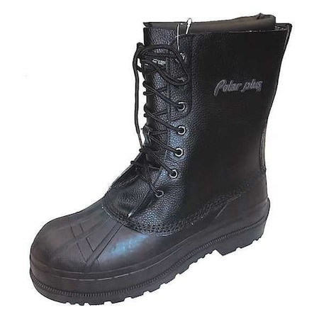POLAR PLUS FW-5799GR-08 Men's 8-Inch Work Boot, 8 M, Steel Toe, 8 in H, Black,
