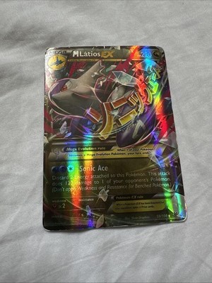 Pokémon Holo MLatios EX Trading Card Used