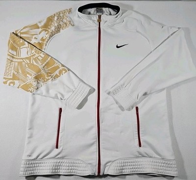 Nike Trackjacket FITDRY Basketball Sportjacke Trainingsjacke weiß Gr. XXL Top 