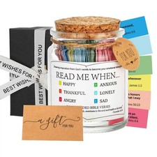 Bible Verse Jar, Prayer Hope Scripture Holy Bible Verses Jar, Birthday Gradua...