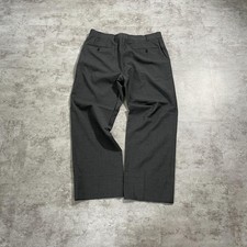 Armani Collezioni 1990s Black Wool Trousers Made in Turkey Zip Fly