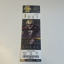 2005 Army at Boston College Eagles 9/10 Full Ticket BC ACC Debut - Matt Ryan QB