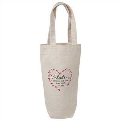 ''So viel Liebe in meinem Herzen'' Baumwolle Weinflasche Geschenk/Reisetasche (BL00047336)