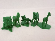 Vintage Tupperware Busy Bloc Animals Lot 5 Owl Camel Fox Giraffe Horse