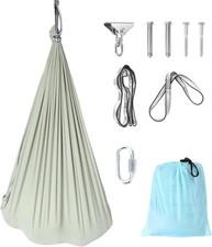 Double Layer Cotton Sensory Swing 360 Swivel 200 Lbs Compression Cuddle for Kids