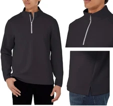 Kirkland Signature Men’s 1/2 Zip Pullover UPF 50+ Stretch Moisture Wicking S,M,L