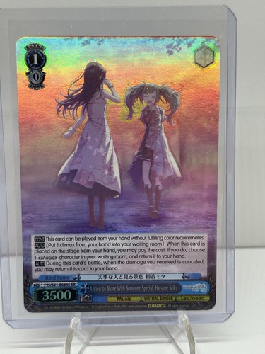 Weiss Schwarz HATSUNE MIKU A View to Share With Someone Special PJS/S91-E084S SR - Picture 2 of 3