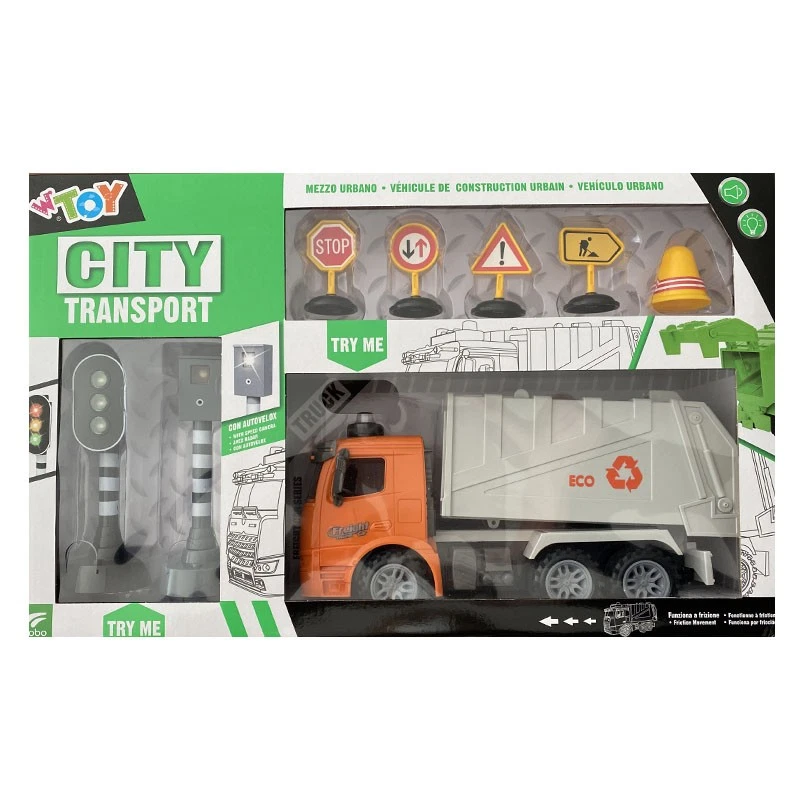 CAMION CITY TRASPORT A FRIZIONE SCALA 1:14 - Immagine 2 di 3