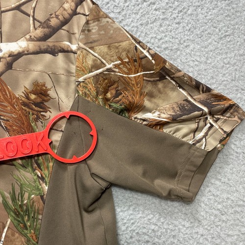 REALTREE Mens XL Short Sleeve Camo Hunting Shirt Performance Outdoors Gear - Picture 2 of 7