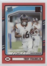 2024 Panini Clearly Donruss Rated Rookie Red 70/99 Troy Franklin #82 1gx0