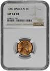 1909 1C Lincoln Wheat Cent NGC MS 64 RB in New Holder