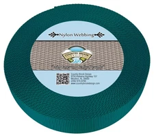 Country Brook Design® 1 1/2 Inch Teal Heavy Duty Nylon Webbing, 5 Yards