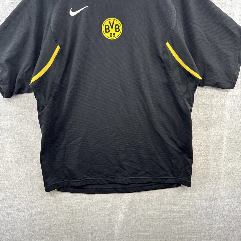 Nike Borussia Dortmund Jersey BVB Large Black Short Sleeve Training Football - Image 4 of 4