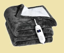 Heated Blanket with Hand Controller - 10 Heat Settings and Auto Shut-Off 50x60