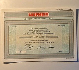 Leifheit Aktiengesellschaft 1984