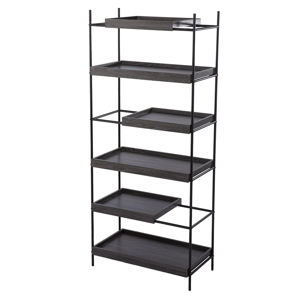 Estante deslizante Deckenly Etagere, negro Foto 3 de 3
