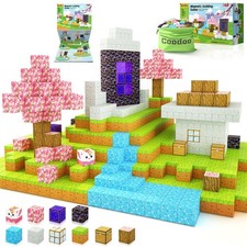 Coodoo Magnetic Blocks - Build Mine Magnet Starter Set, Cherry Blossom Set