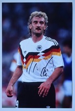 Rudi Voller Signed Autograph Signature 12x8 Photo Germany Football COA AFTAL
