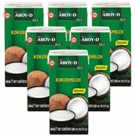 [ 6X 500Ml ] AROY-D Kokosmilch Kokosnussmilch Cocosmilch, Coconut Milk