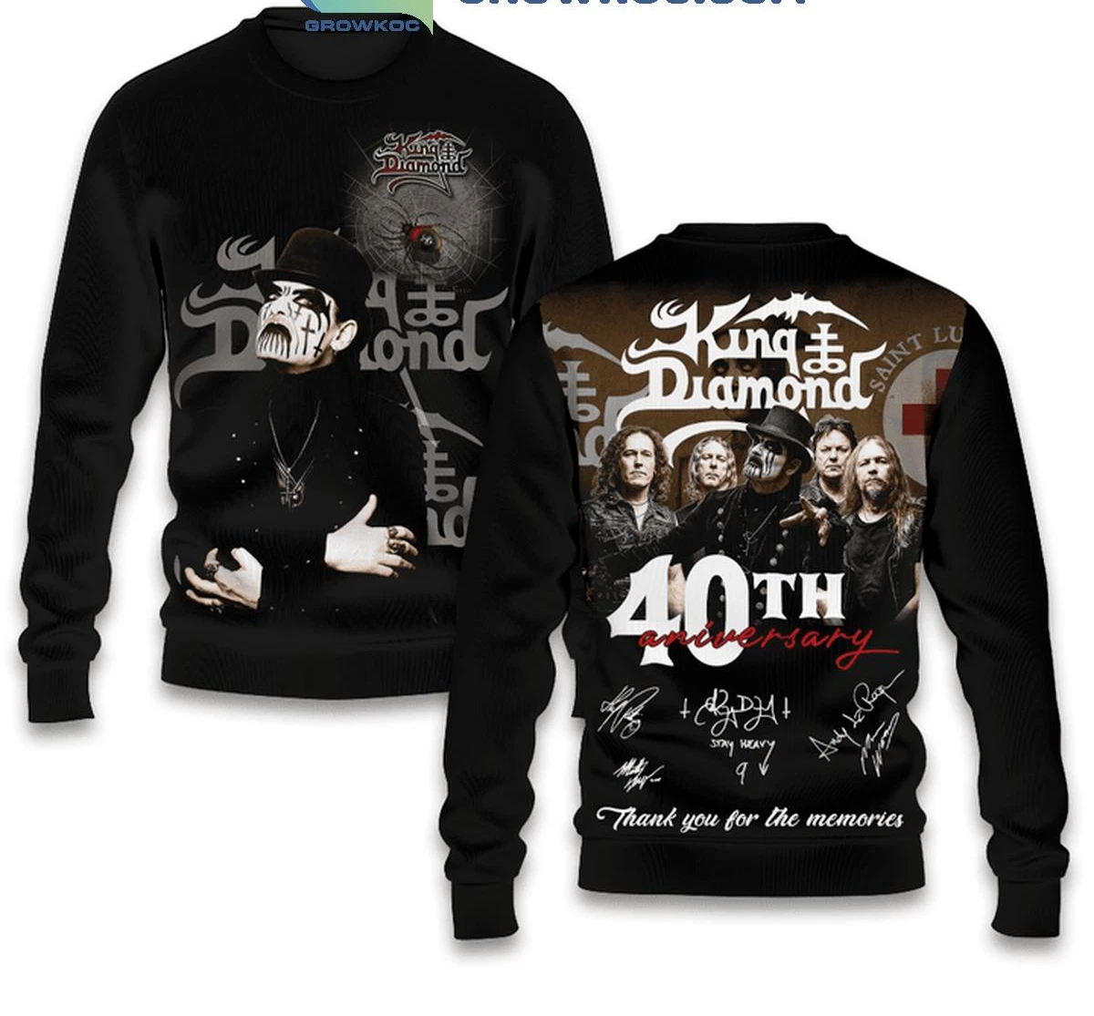 King Of Diamond 40th Anniversary Thank You 3D Sweatshirt