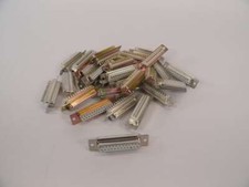 DB25 D-Sub Serial Port 25 Pin Solder Connectors Female White - LOT OF 30