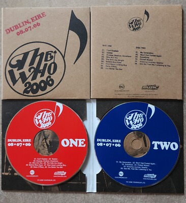The WHO Official Release 2 CD Set Live In IRELAND Dublin EIRE 8/7/2006 MINT OOP