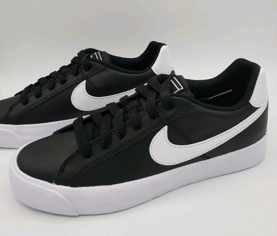 Nike Court Royale AC Casual Shoes Black White AO2810-001 Women's 11 | eBay
