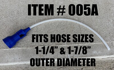RV Water Heater Tank Drain Adapter (fits 1-1/4'' & 1-7/8'' OD Hose) - Item #005A