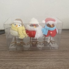 Target 2023 Featherly Friends 3 Pc Birds Set Holiday Winter NEW NIB Cute