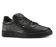 Reebok Club C 85 AR0454 Black/Charcoal Leather Casual Men Shoes Fast Shipping 