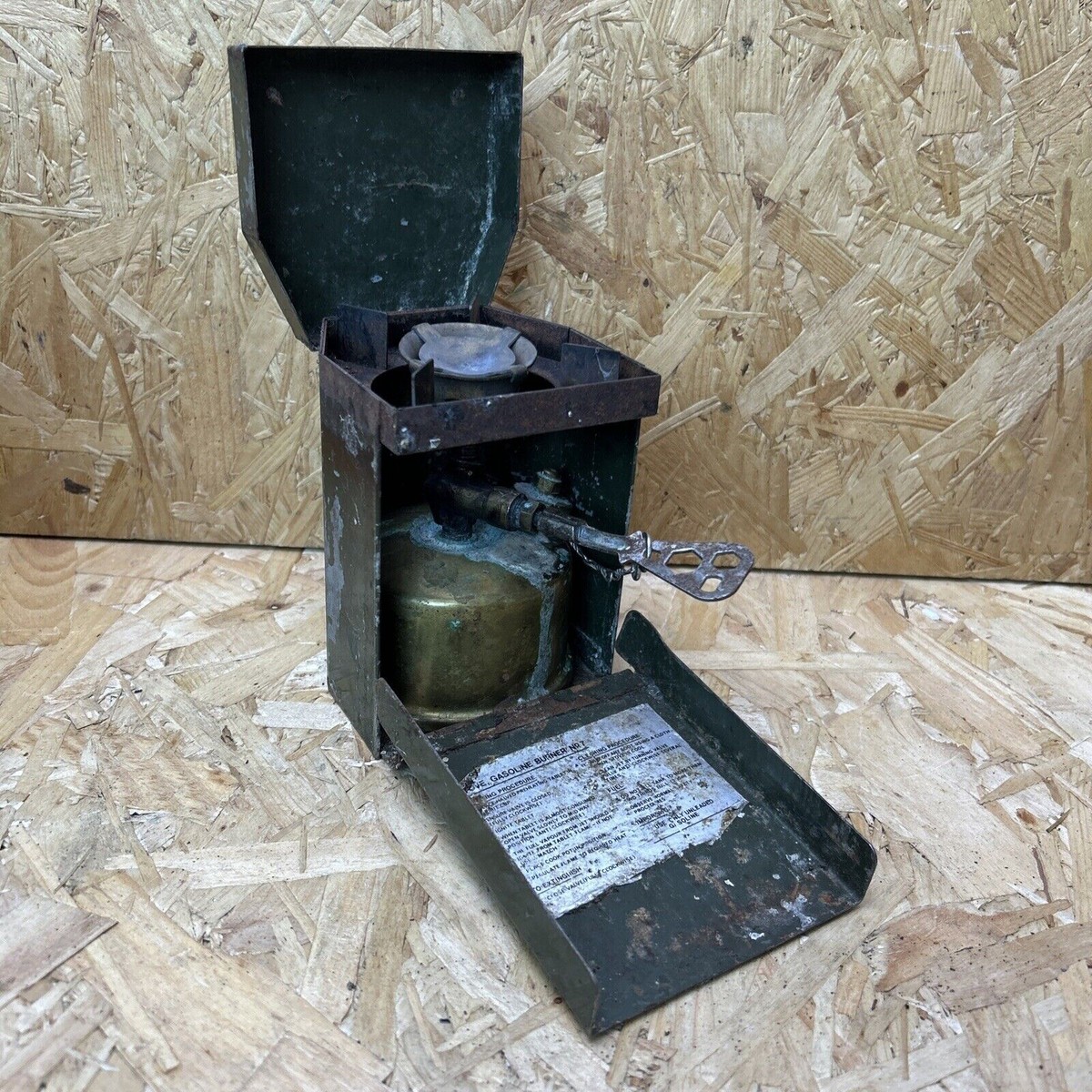 Vintage British Army Gasoline Camping Stove Burner No.7 | eBay