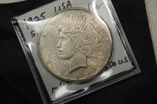 1925 USA Silver Peace Dollar - Gem Uncirculated MS+