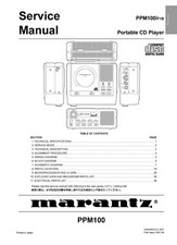 Service manual for Marantz PPM 100
