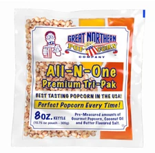 Great Northern Popcorn 1 Case Popcorn Portion Packs Kit Cinema 8 Ounce (Pac.